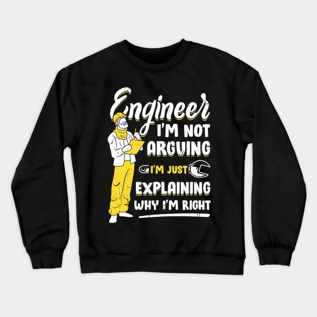 Funny Engineering Engineer Gift Crewneck Sweatshirt by Dolde08